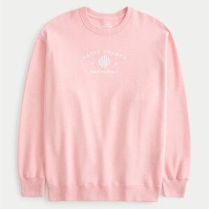 Hollister Coral Pink Crewneck Sweater